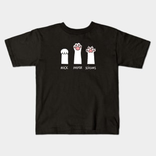 Rock Paper Scissors: Funny cat Kids T-Shirt